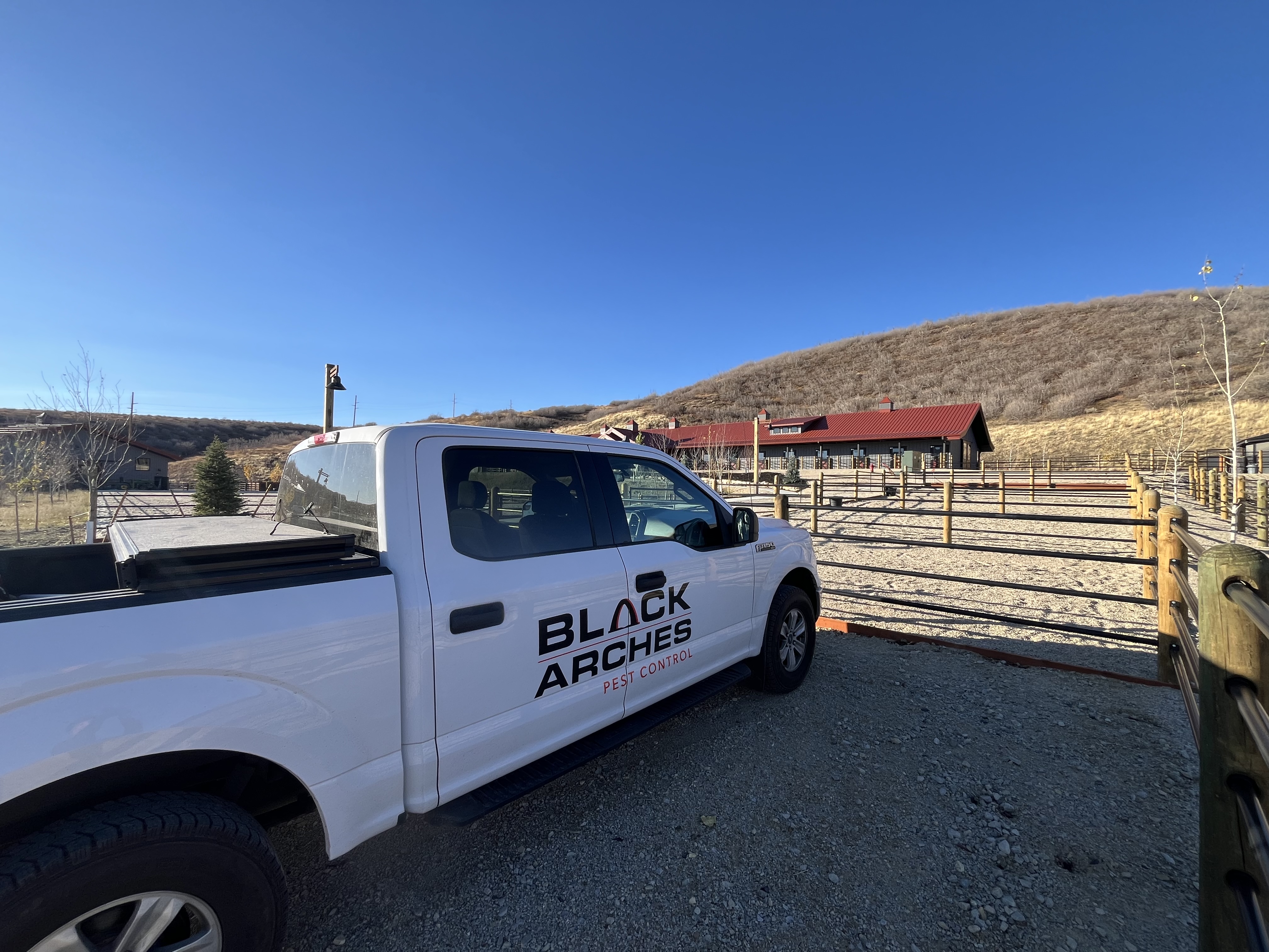 Black Arches Pest Control team and service truck in the Wasatch (3)
